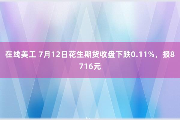 在线美工 7月12日花生期货收盘下跌0.11%，报8716元